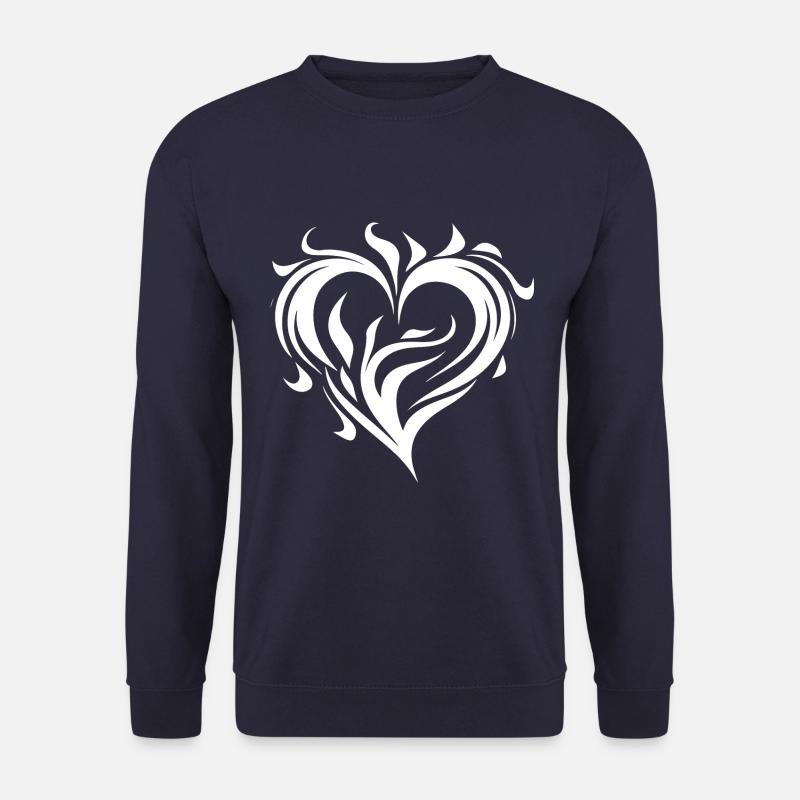 Herz Feuer Liebe - Unisex Pullover - Navy
