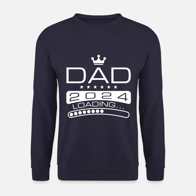 Dad 2024 Loading Papa - Unisex Pullover - Navy