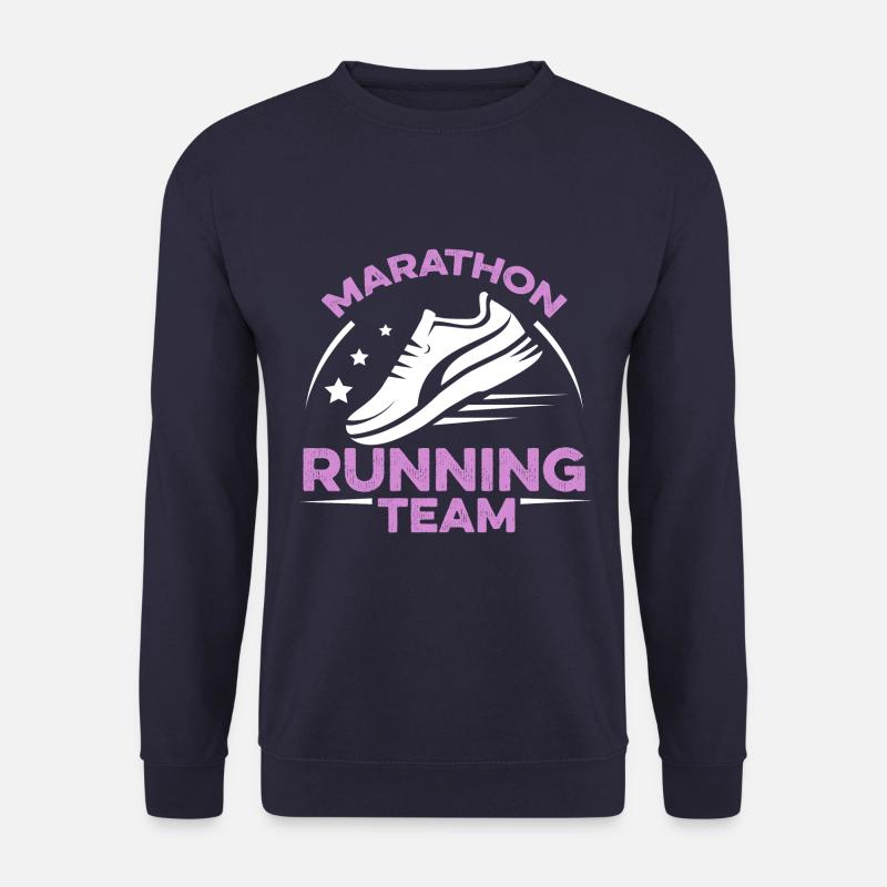 marathon running team - Unisex Pullover - Navy