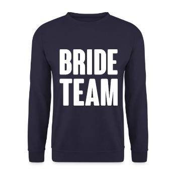 Équipe de la mariée - Sweat-shirt Unisexe - marine - Devant - Alina (178cm) & Michal (187cm)