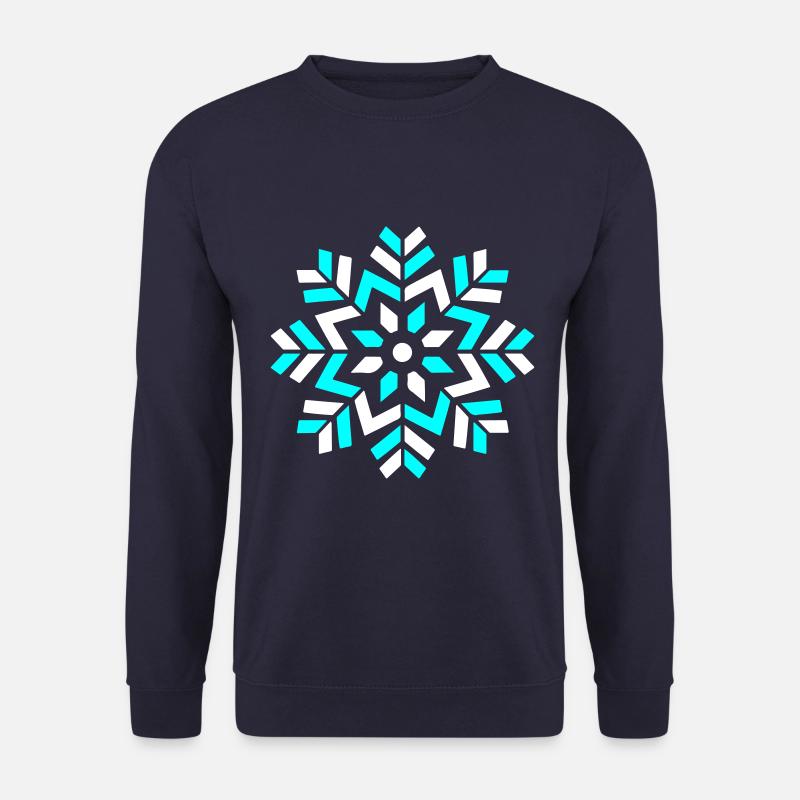 Snowflake Winter Icon - Unisex Sweatshirt - navy