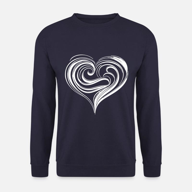 herz symbol love - Unisex Pullover - Navy