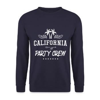 Équipage de fête en Californie - Sweat-shirt Unisexe - marine - Devant - Alina (178cm) & Michal (187cm)