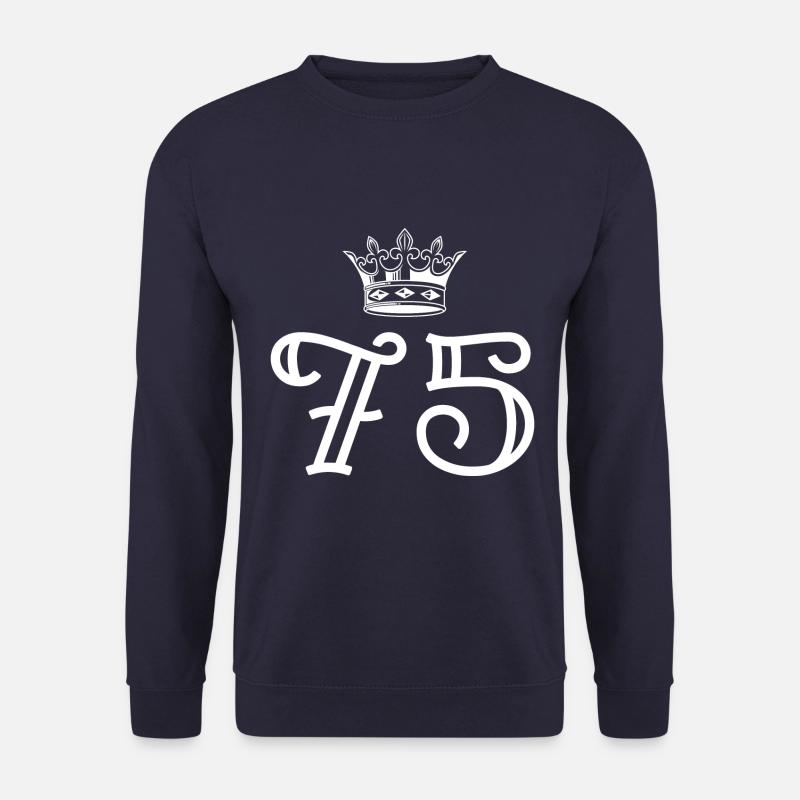75 Couronne numérique - Sweat-shirt Unisexe - marine