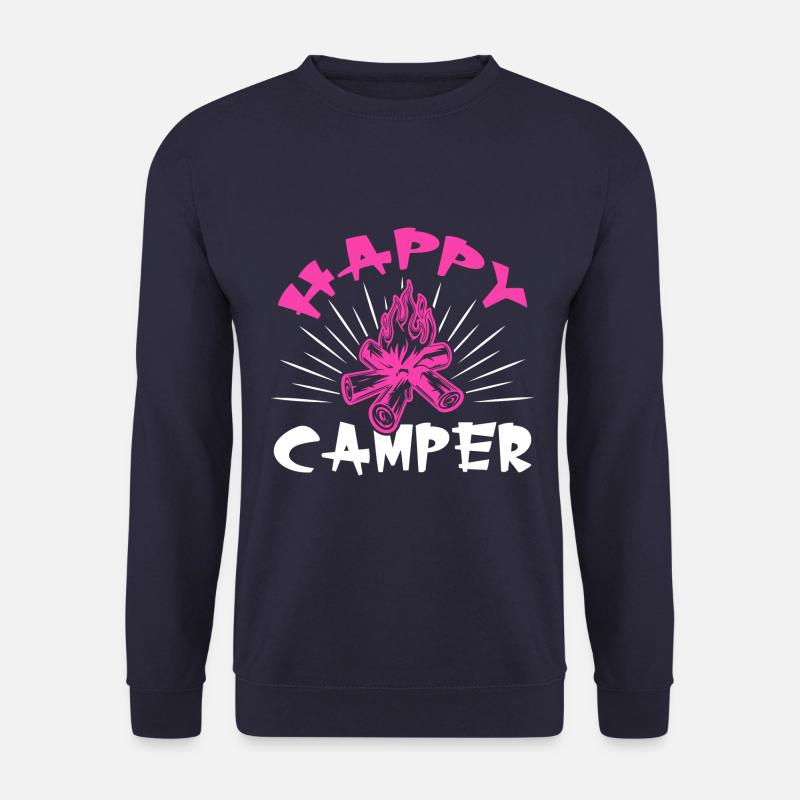 happy camper - Unisex Pullover - Navy