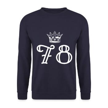 78 Couronne numérique - Sweat-shirt Unisexe - marine - Devant - Alina (178cm) & Michal (187cm)