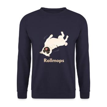 Rollmops - Unisex Pullover - Navy - Vorne - Alina (178cm) & Michal (187cm)