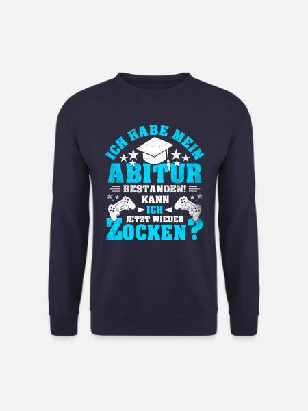 Abitur Abi Abschluss Schule Gamer Gaming Geschenk - Unisex Pullover - Navy
