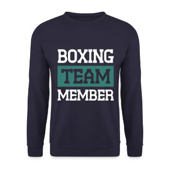 Équipe de boxe - Sweat-shirt Unisexe - marine - Devant - Alina (178cm) & Michal (187cm)