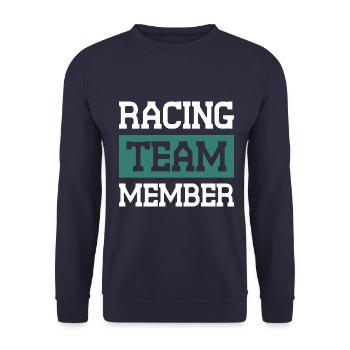 Racing Team - Unisex Sweatshirt - navy - Front - Alina (178cm) & Michal (187cm)