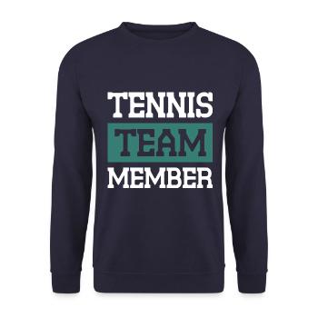 Tennis Team - Unisex Pullover - Navy - Vorne - Alina (178cm) & Michal (187cm)