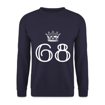 68 Couronne numérique - Sweat-shirt Unisexe - marine - Devant - Alina (178cm) & Michal (187cm)