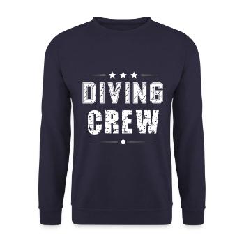Diving Crew - Unisex Sweatshirt - navy - Front - Alina (178cm) & Michal (187cm)
