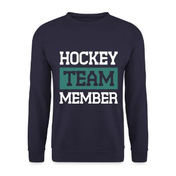 Hockey Team - Unisex Sweatshirt - navy - Front - Alina (178cm) & Michal (187cm)