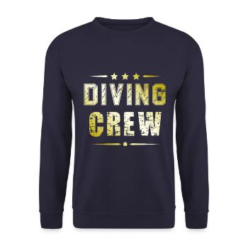 Diving Crew - Unisex Sweatshirt - navy - Front - Alina (178cm) & Michal (187cm)