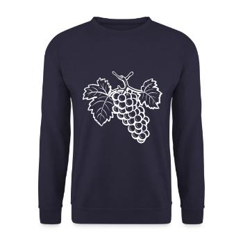Symbole des raisins - Sweat-shirt Unisexe - marine - Devant - Alina (178cm) & Michal (187cm)