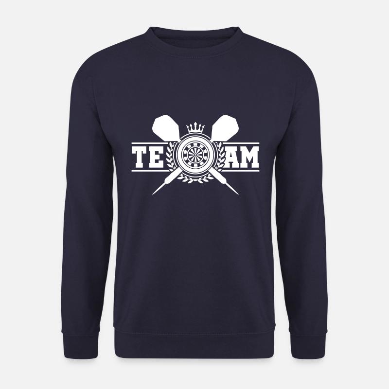 darts dartpfeil dartscheibe wappen team - Unisex Pullover - Navy