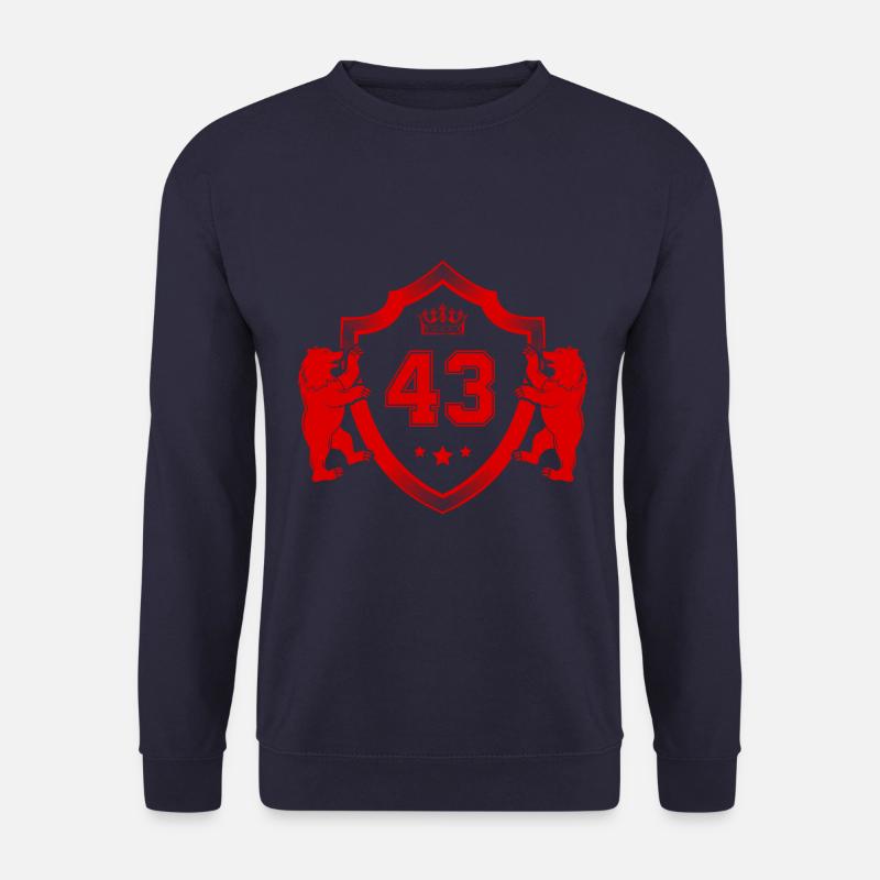 43 Zahl Wappen - Unisex Pullover - Navy