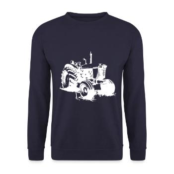 Traktor Farmer Symbol Bauer - Unisex Pullover - Navy - Vorne - Alina (178cm) & Michal (187cm)
