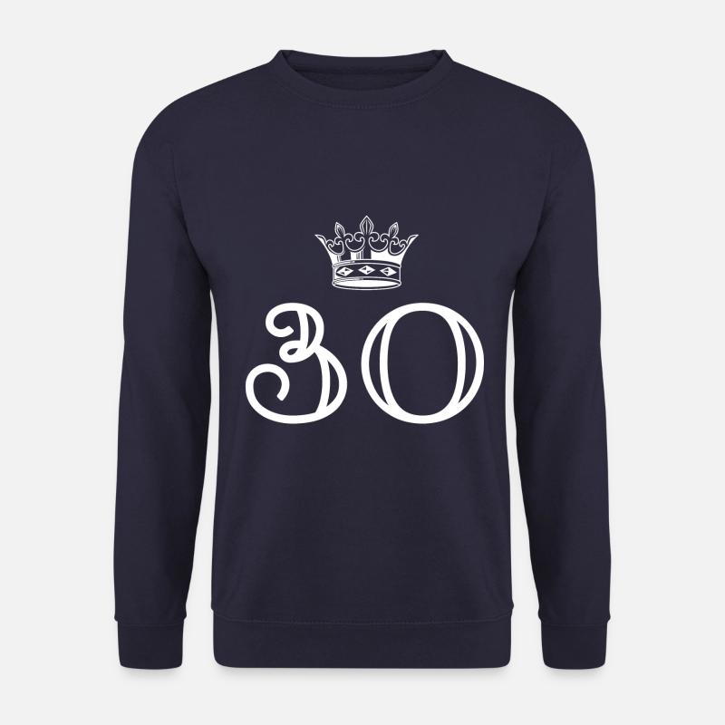 30 Number crown - Unisex Sweatshirt - navy