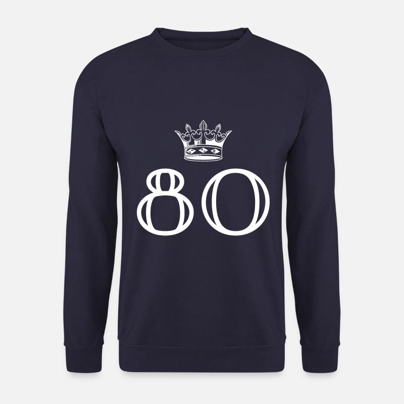 80 Zahl Krone - Unisex Pullover - Navy