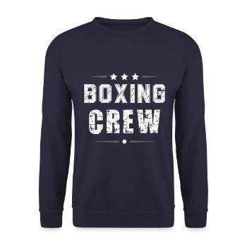 Équipe de boxe - Sweat-shirt Unisexe - marine - Devant - Alina (178cm) & Michal (187cm)