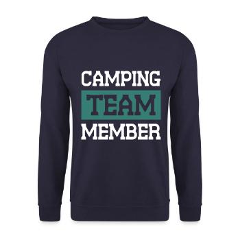 Camping Team - Unisex Pullover - Navy - Vorne - Alina (178cm) & Michal (187cm)