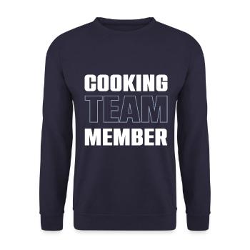 Cooking Team - Unisex Sweatshirt - navy - Front - Alina (178cm) & Michal (187cm)