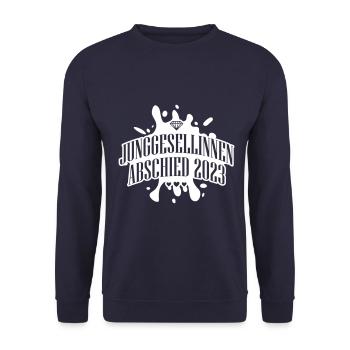 Jga 2023 Junggesellinnenabschied - Unisex Pullover - Navy - Vorne - Alina (178cm) & Michal (187cm)