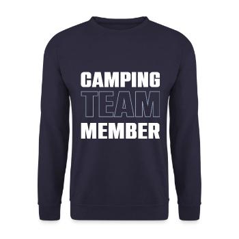 Camping Team - Unisex Pullover - Navy - Vorne - Alina (178cm) & Michal (187cm)