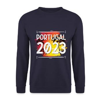 Portugal 2023 - Sweat-shirt Unisexe - marine - Devant - Alina (178cm) & Michal (187cm)