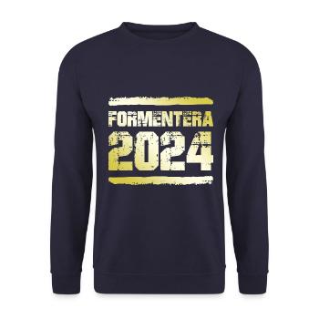 Formentera 2024 Or - Sweat-shirt Unisexe - marine - Devant - Alina (178cm) & Michal (187cm)