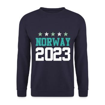 Norway 2023 - Unisex Pullover - Navy - Vorne - Alina (178cm) & Michal (187cm)