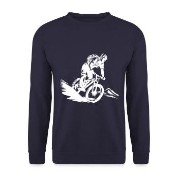 Vélo de montagne Sports Vélo de montagne - Sweat-shirt Unisexe - marine - Devant - Alina (178cm) & Michal (187cm)