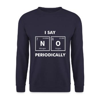 Nerd nerds element no - Sweat-shirt Unisexe - marine - Devant - Alina (178cm) & Michal (187cm)
