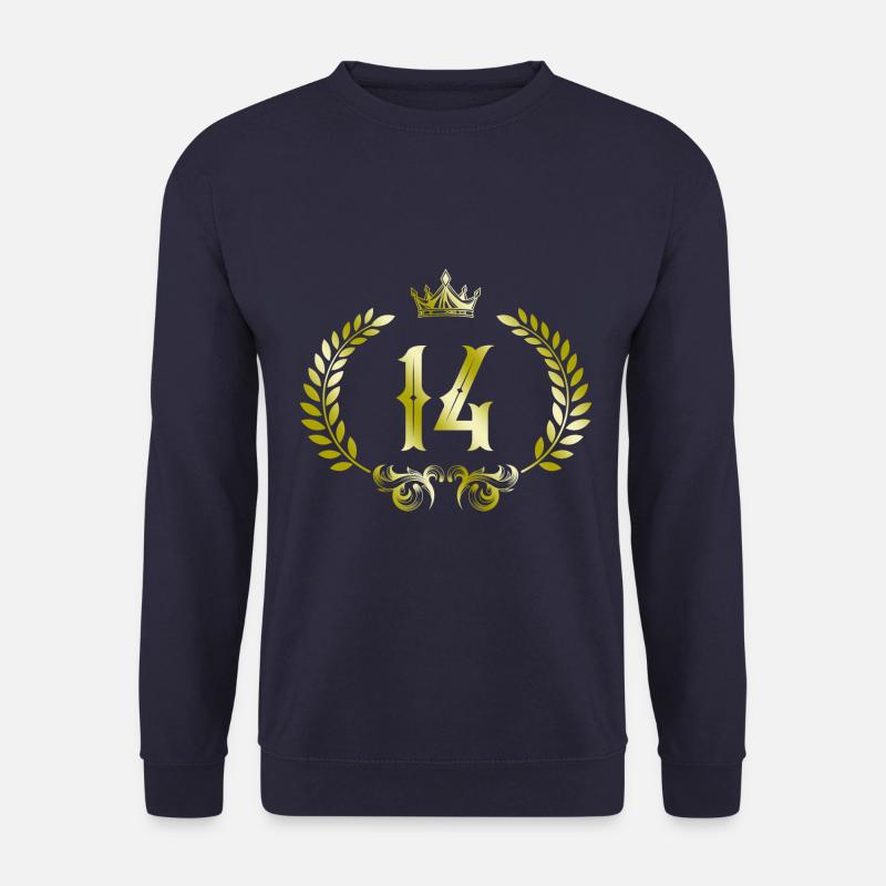 14 Couronne numérique - Sweat-shirt Unisexe - marine