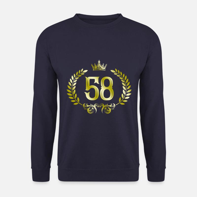 58 Zahl Kranz - Unisex Pullover - Navy