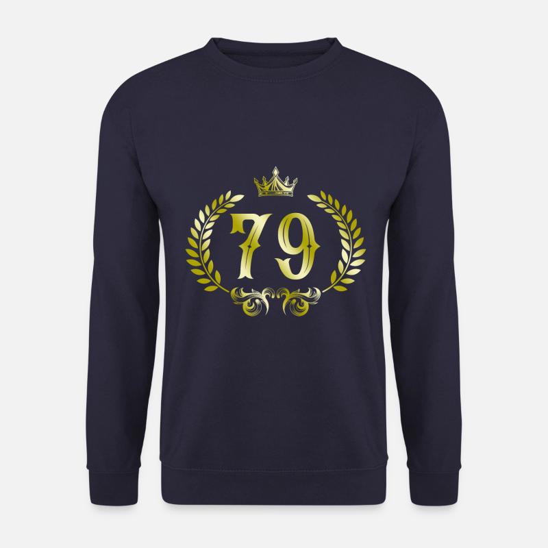 79 Zahl Kranz - Unisex Pullover - Navy