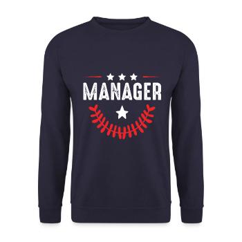 Manager Beruf - Unisex Pullover - Navy - Vorne - Alina (178cm) & Michal (187cm)