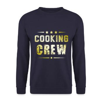 Cooking Crew - Unisex Pullover - Navy - Vorne - Alina (178cm) & Michal (187cm)