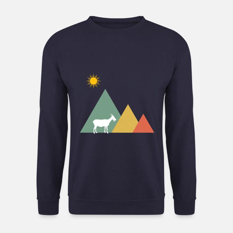 Ziege Ziegenbock Alpen - Unisex Pullover - Navy