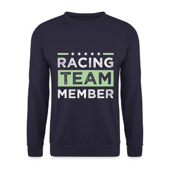 Racing Team - Unisex Sweatshirt - navy - Front - Alina (178cm) & Michal (187cm)