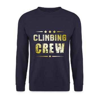 Climbing Crew - Unisex Sweatshirt - navy - Front - Alina (178cm) & Michal (187cm)