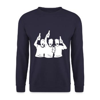 Bachelor Groom Team Bachelors - Sweat-shirt Unisexe - marine - Devant - Alina (178cm) & Michal (187cm)