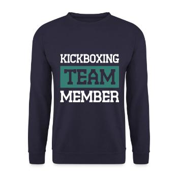 Kickboxing Team - Unisex Sweatshirt - navy - Front - Alina (178cm) & Michal (187cm)