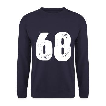 68 Maillot numéro - Sweat-shirt Unisexe - marine - Devant - Alina (178cm) & Michal (187cm)