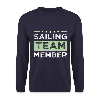 Équipe de voile - Sweat-shirt Unisexe - marine - Devant - Alina (178cm) & Michal (187cm)
