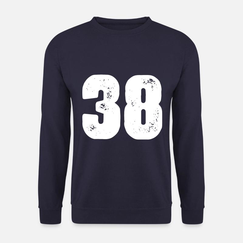 38 Number jersey - Unisex Sweatshirt - navy