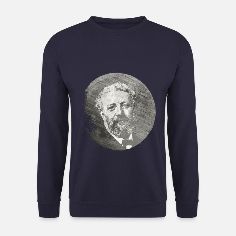 SF Visionary Jules Verne - Man In The Moon 1 - Unisex Pullover - Navy