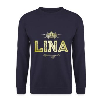 Lina - Unisex Pullover - Navy - Vorne - Alina (178cm) & Michal (187cm)